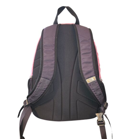 The North Face Jester Pink & Gray Canvas Large Multi-Pocket Backpack 18"X13"X6" - Picture 3 of 13